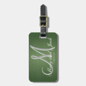 Rustige Green Chalkboard Oude schoolbudgetwaarde Bagagelabel (Voorkant verticaal)