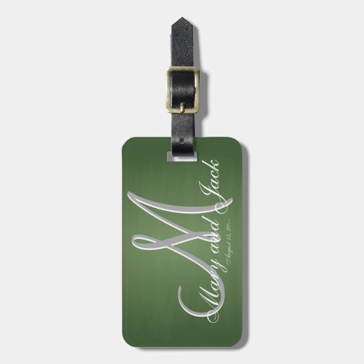 Rustige Green Chalkboard Oude schoolbudgetwaarde Bagagelabel (Voorkant verticaal)