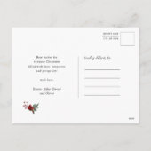 Rustige Green Pine Elegant Script MERRY CHRISTMAS Feestdagenkaart (Achterkant)