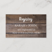 Rustige griffiakaart voor hout visitekaartje (Voorkant)