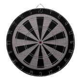 Rustige Grijze Jute Textuur Dartbord (Voorkant)