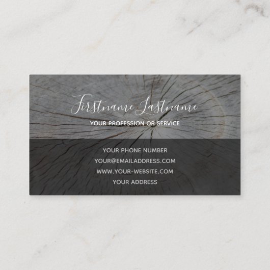 Rustige, grijze, rechthoekige strepen met een vlak visitekaartje (Achterkant)