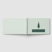 Rustige groene aquarel boom gastenboek (Volledig)