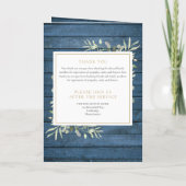 Rustige Groene Begrafenis Order Of Service Vouw Programma (Achterkant)