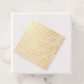 Rustige groene, bruine en beige penseelstreek bedankjes labels (Met doos)