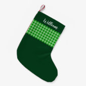 Rustige groene buffels gepersonaliseerd kleine kerstsok (Voorkant (Hangend))