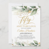 Rustige groene eucalyptus, vijftig en geweldig kaart (Voorkant)