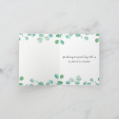 Rustige groene eucalyptuszonnebloem Dank je (Binnen)