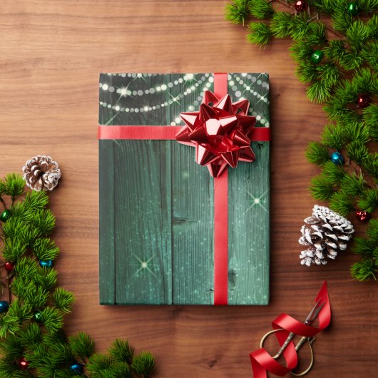 Rustige groene feestlantjes met kerstmis cadeaupapier (Feestdagen Geschenken)