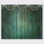 Rustige groene feestlantjes met kerstmis cadeaupapier (Vlak)