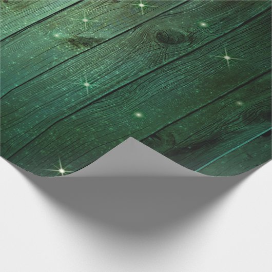 Rustige groene feestlantjes met kerstmis cadeaupapier (Hoek)