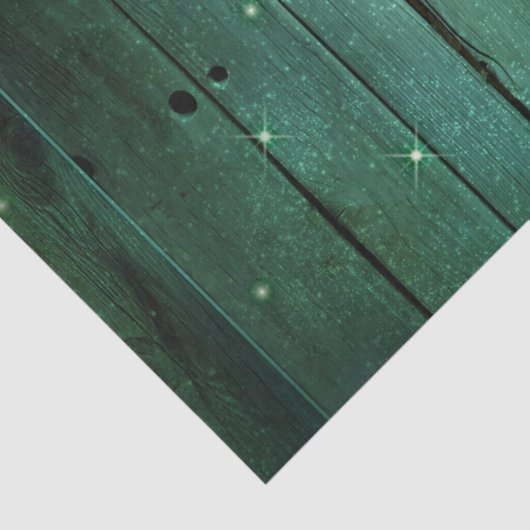 Rustige groene feestlantjes met kerstmis tissuepapier (Detail)