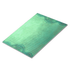 Rustige , groene gespleten kerrie notitieblok