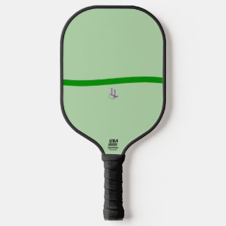 Rustige groene golfminimalist pickleballpaddle pickleball paddle