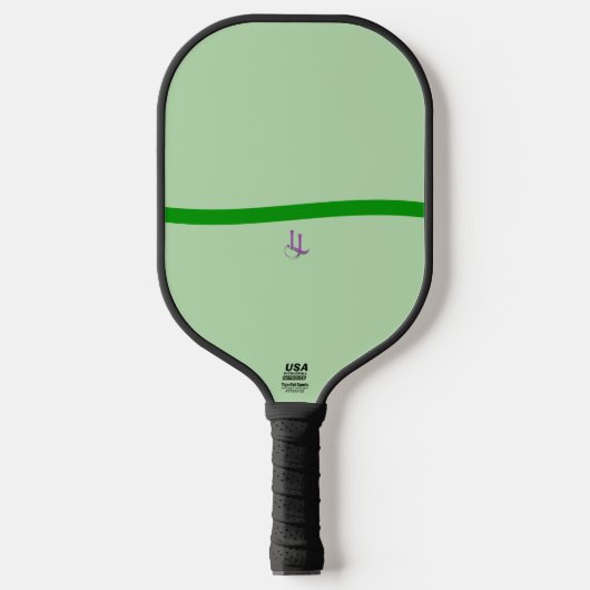 Rustige groene golfminimalist pickleballpaddle pickleball paddle (Voorkant)