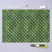 Rustige  groene kerstbomen tissuepapier (Craft)