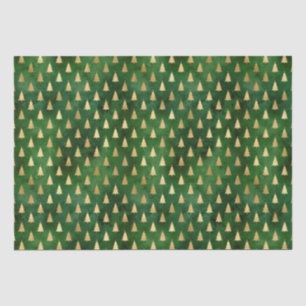 Rustige  groene kerstbomen tissuepapier