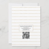 Rustige groene landelijke schuur QR-code RSVP-huwe Kaart (Achterkant)