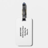 Rustige groene lentuin botanische vulling bagagelabel (Achterkant verticaal)