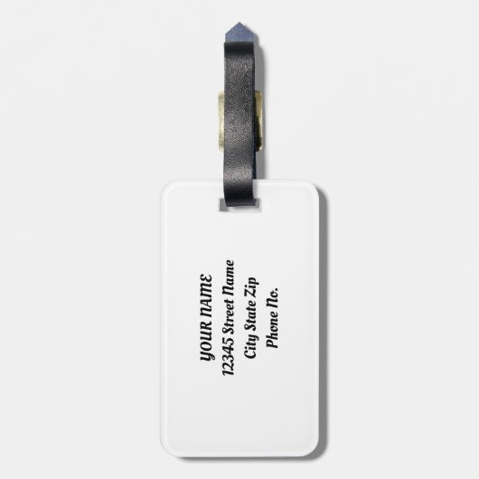 Rustige groene lentuin botanische vulling bagagelabel (Achterkant verticaal)