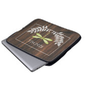 Rustige, groene libel, speciaal ontworpen laptopho laptop sleeve (Voorkant onderkant)