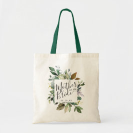 Rustige Groene Moeder van de Bruid Tote Bag