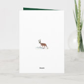 Rustige groene olievlek Magnolia Feestdagen Kaart (Achterkant)