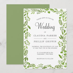 Rustige groene olifantenLijst Kaart