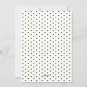 Rustige groene Stippen Botanisch Lijst Kerstmis Feestdagenkaart (Achterkant)