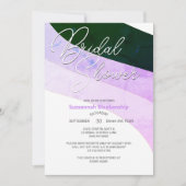 Rustige groene Violet Horizontale Streams Kaart (Voorkant)