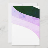 Rustige groene Violet Horizontale Streams Kaart (Achterkant)