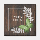 Rustige groene vlinder Magnet (Voorkant)