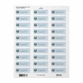 Rustige Groene Winter Dennenbomen Retouradres Etiket (Full Sheet)