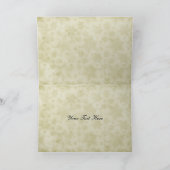 Rustige groene winterbruiloft Hartelijk dank Bedankkaart (Binnen)