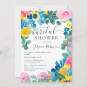 Rustige groene zomerbloem vrijgezellenfeest kaart (Voorkant)