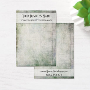 Rustige Grunge Earring Holder Display Kaarten Visitekaartjes