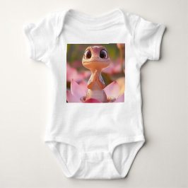 Rustige hagedis op Lotus - Baby Bodysuit