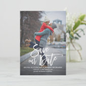 Rustige hand Foto opslaan Datum II Save The Date (Staand voorkant)