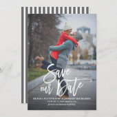 Rustige hand Foto opslaan Datum II Save The Date (Voorkant / Achterkant)