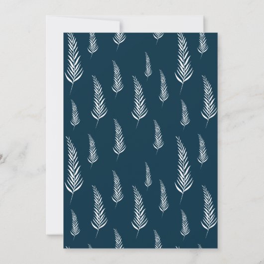 Rustige handfoto's met foto's opslaan onze datum save the date (Achterkant)