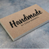 Rustige handgemaakte, kleine tekstremming visitekaartje