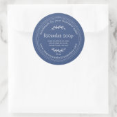 Rustige handgemaakte lavendel Soap True Blue Ronde Sticker (Tas)
