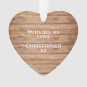 Rustige Happy Floral - zonnebloem van Valentijnse  Ornament (achterkant)