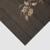 Rustige Happy Herfst Zonnebloem Witte pompoenen Tissuepapier (Detail)