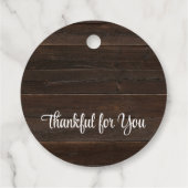 Rustige Happy Thanksgiving voor ronde Labels (Achterkant)