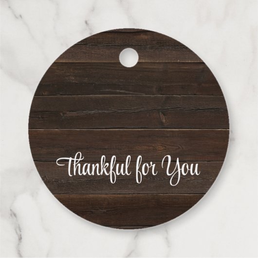 Rustige Happy Thanksgiving voor ronde Labels (Achterkant)