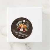Rustige Happy Thanksgiving voor ronde Labels (In situ)