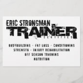 Rustige hardcore witte en zwarte flyer (Voorkant)