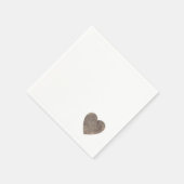 Rustige harten (klein) trouwerijservetten servetten (Hoek)