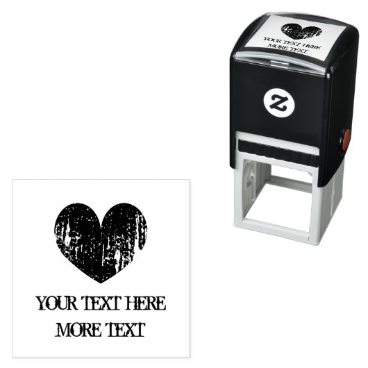 Rustige  hartslag, zelfinkerend huwelijksstempel  zelfinktende stempel (In situ)